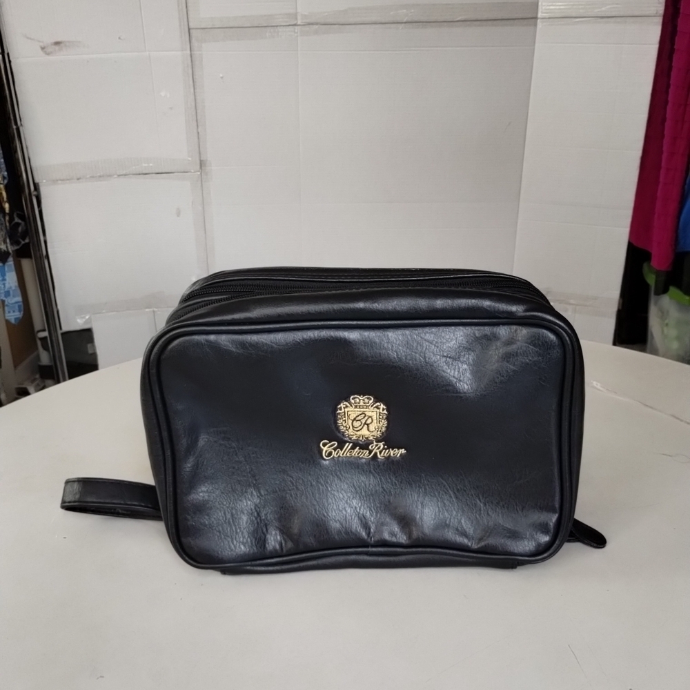 Colleton River Club Golf Men's Leather Travel Organizer  Pouch Toiletry Nag